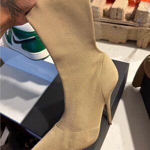Yeezy Tan Heeled Boots